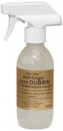 Anti Fungal Liquid Dubbin Gold Label do pielęgnacji wyrobów skórzanych