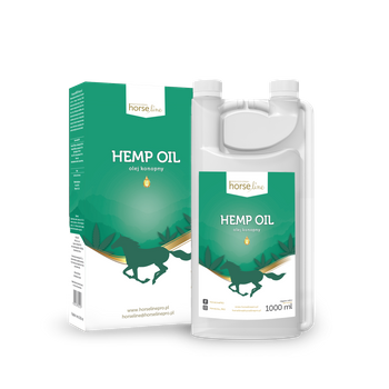 Hemp Oil - olej konopny  HorseLinePRO 1000ml 