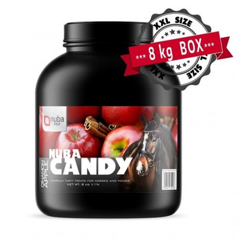 Nuba Candy Apple&amp;Cinnamon 8 kg - Smakołyki dla koni o smaku jabłka z cynamonem XXL