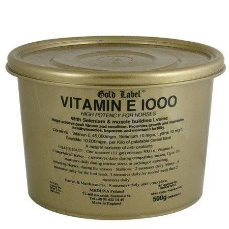Vitamin E 1000 Gold Label witamina E z selenem i lizyną