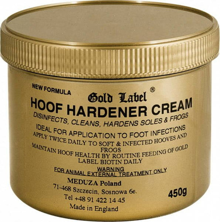 Hoof Hardener Cream Gold Label preparat utwardzający do kopyt