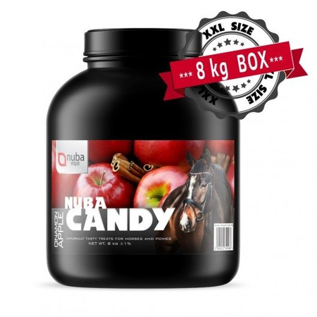 Nuba Candy Apple&amp;Cinnamon 8 kg - Smakołyki dla koni o smaku jabłka z cynamonem XXL