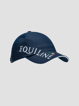 Czapka EQUILINE Logo / granatowa