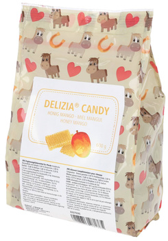 Smakołyki dla konia Delizia Candy, Miód/Mango, 600g