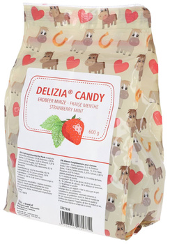 Smakołyki dla konia Delizia Candy Truskawka/Mięta, 600 g